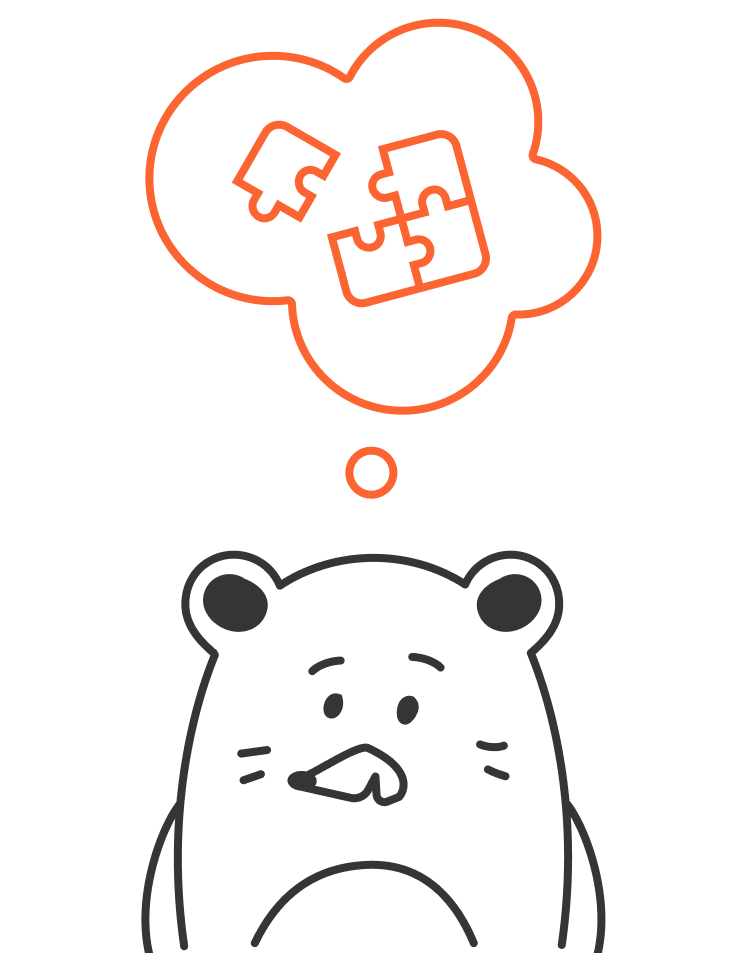 mochi with thoughts of breaking complex challenges into simple steps